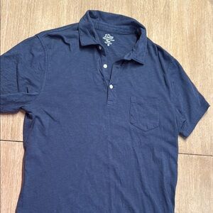 J. Crew Blue Polo Shirt Classic Relaxed Fit